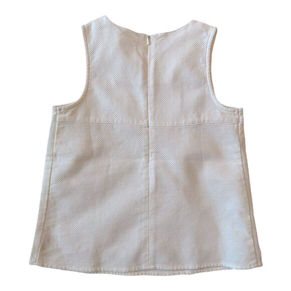 NWT Gymboree Vintage Easter Sleeveless Top White Embroidered Roses Girls Size 4 - Picture 4 of 6
